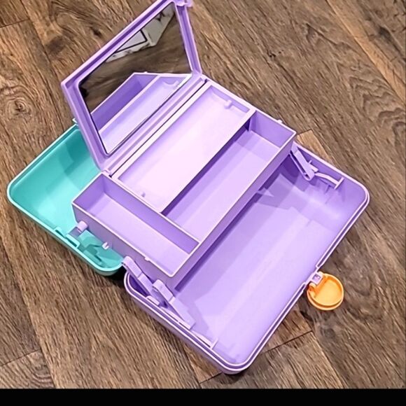 Caboodles On The Go Girl Makeup Vanity Case- Teal/Purple - Picture 8 of 8